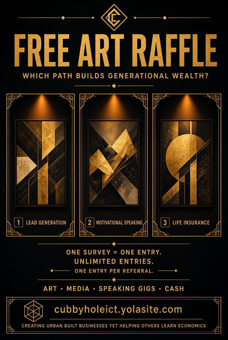 Free Art Raffle - Which Path Builds Generational Wealth?